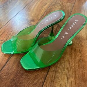 BRAT GREEN HEELS